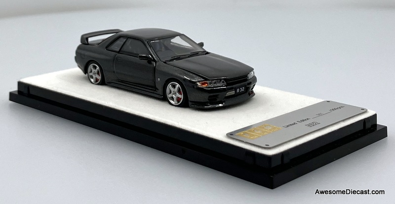 Nissan GTR R-32, Metallic Gray 1:64 Diecast Model Car by PGM