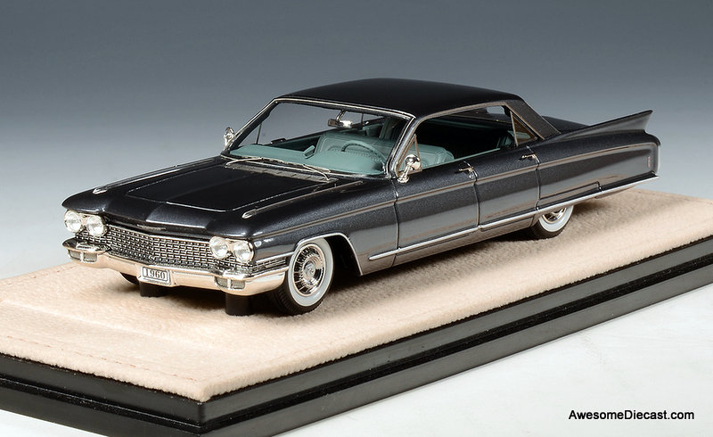 1960 Cadillac Eldorado Brougham Pininfarina, Aleutian Gray Metallic 1:43 Resin Cast Model Car by Stamp Models