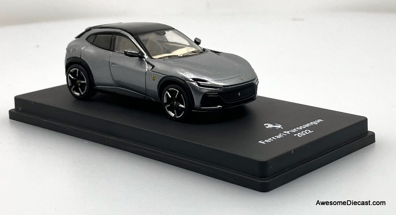 2022 Ferrari Purosangue, Metallic Gray 1:64 Diecast Model Car by IXO