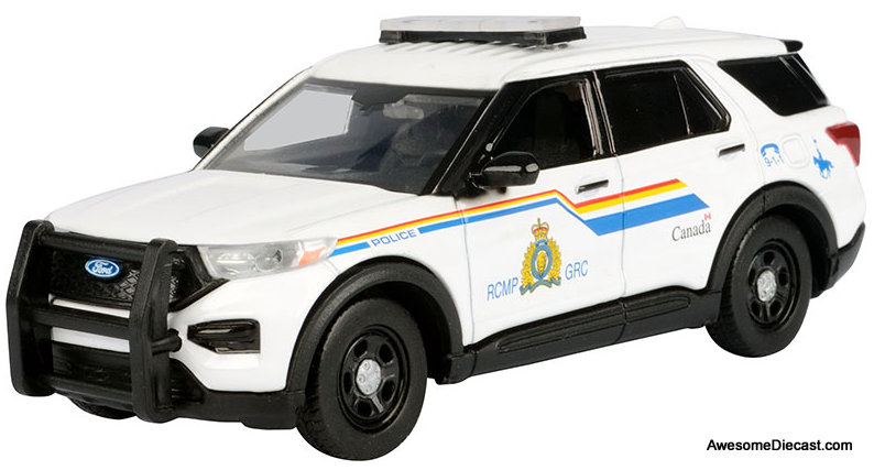 2022 Ford Police Interceptor: Royal Canadian Mounted Police 1:43 Diecast Model Car by Motormax