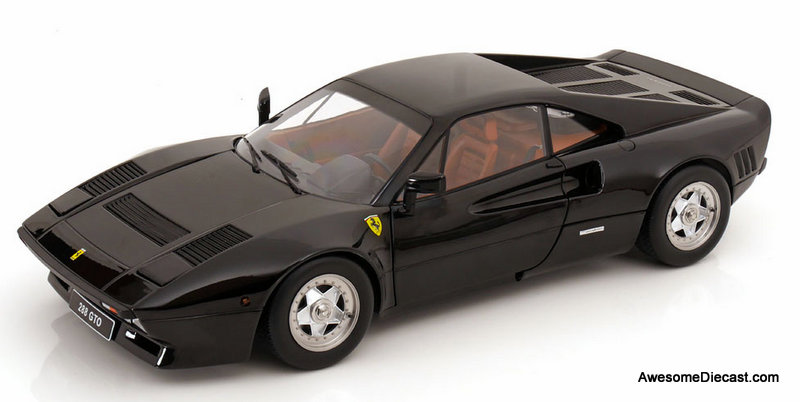 1984 Ferrari 288 GTO, Black 1:12 Diecast Model Car by KK Scale