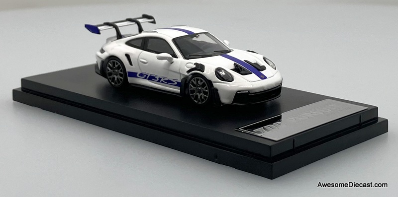 Porsche 911 GT3 RS (992), White 1:64 Diecast Model Car by TPC