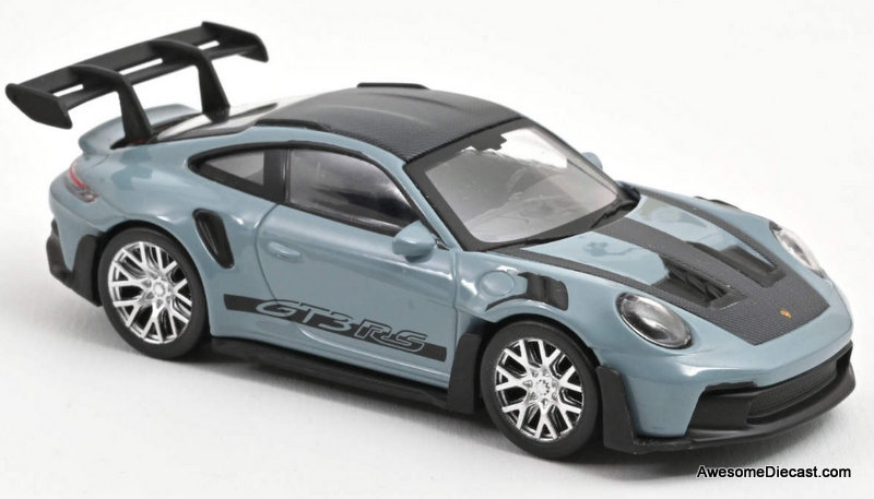 2022 Porsche 911 GT3 RS, Meissen Blue/Black 1:43 Diecast Model Car by Norev