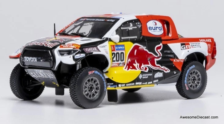 2023 Toyota GR DKR Hilux Evo T1+ #200: 2023 Dakar Rally 1:43 Diecast Model Truck by IXO