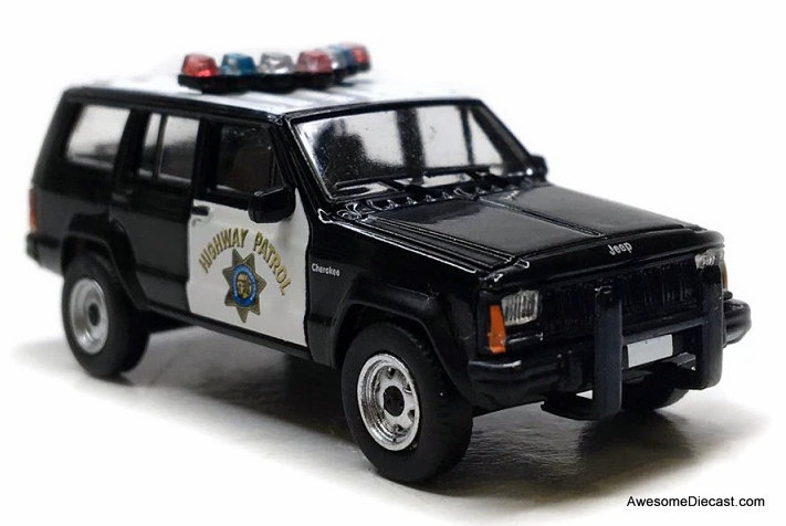1984 Jeep Cherokee SUV: California Highway Patrol 1:87 ABS Plastic Model Car by PCX87