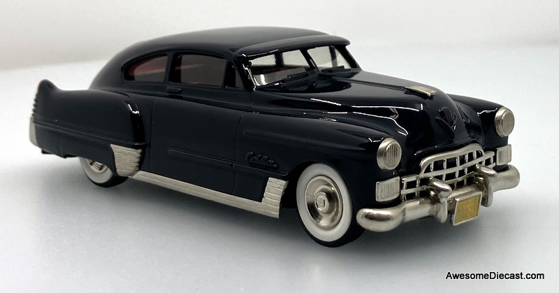 1948 Cadillac Dynamic Fast Back Coupe, Black 1:43 White Metal Model Car by The Brooklin Collection