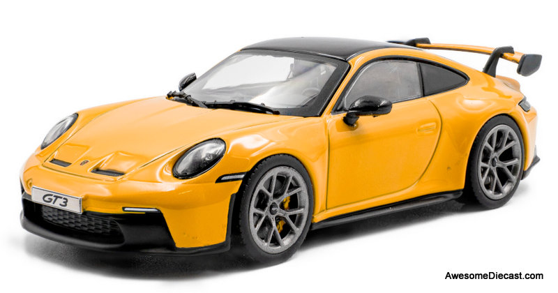2023 Porsche 911 (992) GT3, Signal Yellow 1:43 Diecast Model Car by Solido
