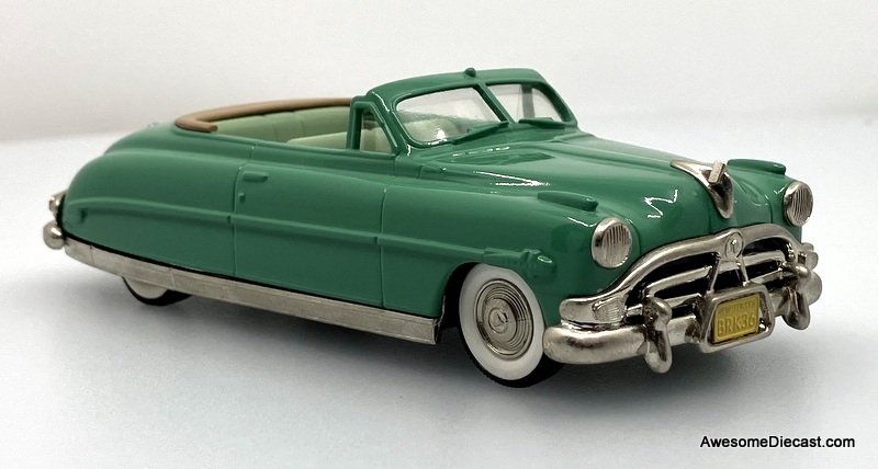1952 Hudson Hornet Convertible, Green 1:43 White Metal Model Car by The Brooklin Collection