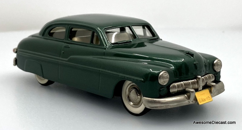 1949 Mercury Coupe, Green 1:43 White Metal Model Car by Brooklin Models
