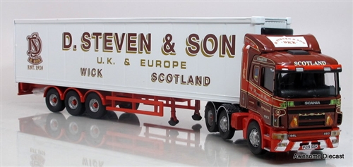 Corgi 1:50 Scania Refrigerated Box Trailer: D. Steven & Son Of Wick