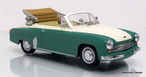 Minichamps 1:43 1958 Wartburg 312 Cabriolet (Green)
