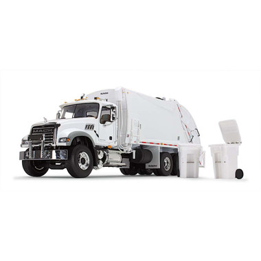 First Gear 1:34 Mack Granite MP w/McNeilus Rear Load Garbage Truck, Blank White