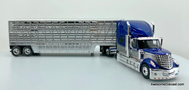 IXO 1:43 2010 International Lonestar Sleeper Tractor w/Livestock Trailer