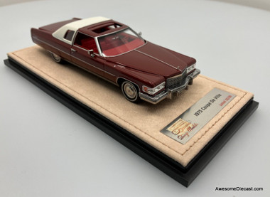 Stamp Models 1:43 1975 Cadillac Coupe DeVille, Firethorne Red Metallic