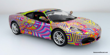 Ferrari F430 - Psychedelic Art Car (Multicolor) 1:43 Diecast Model by Iconic Replicas