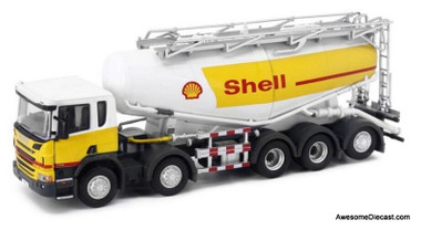 Tiny 1:76 Scania P-Series: Shell Powder Oil Tanker Truck
