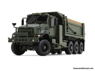 Mack Defense M917A3 Heavy Dump Truck - Green 1:50 Diecast Model Truck by First Gear