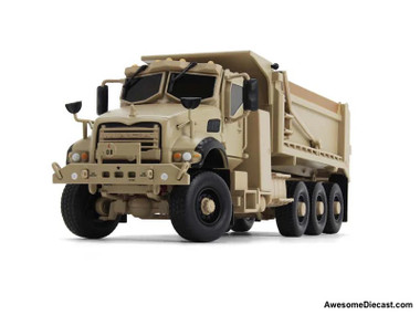 Mack Defense M917A3 Heavy Dump Truck - Tan 1:50 Diecast Model Truck by First Gear