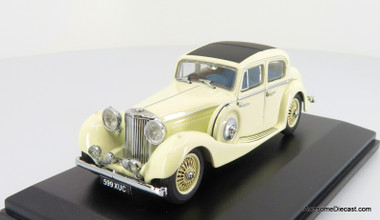 1938 Jaguar SS 2.5 Saloon - Cream 1:43 Diecast Model Car by Oxford Diecast