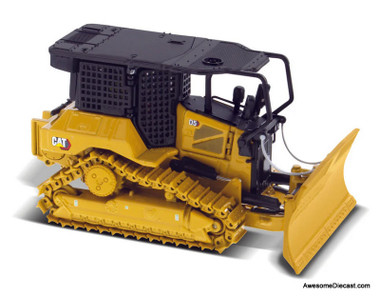 Cat D5 XR Fire Suppression Dozer, Yellow 1:50 Diecast Model Vehicle by Diecast Masters