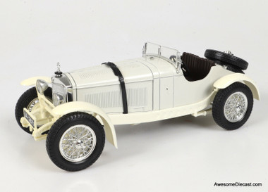 1931 Mercedes Benz SSKL, White 1:18 Diecast Convertible Model by