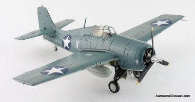 Grumman F4F-4 Wildcat US Navy, "Battle of Midway" White 11, Lt. Scott McCuskey, VF-3, USS Yorktown, June 1942 1:48 Diecast Model Plane by Hobby Master