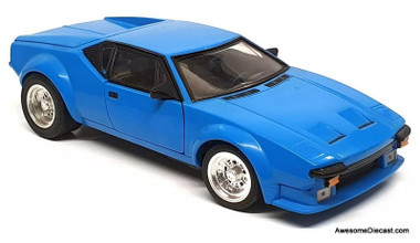 Only One!! DeTomaso Pantera, Blue 1:18 Diecast Model Car by Hot Wheels