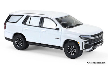 2024 Chevrolet Tahoe, Summit White 1:64 Diecast Model Car by Greenlight