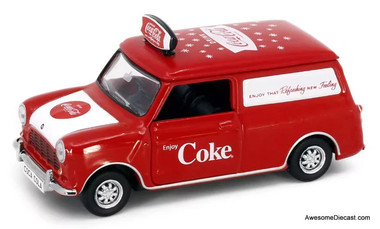 Morris Mini Delivery Van w/Bottle Crates: Coca Cola 1:50 Diecast Model Van by Tiny