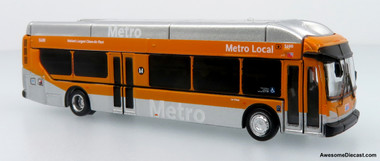 NFI Xcelsior XN40 Transit Bus: Los Angeles Metro 1:160 (N Scale) Diecast Model Bus by Iconic Replicas