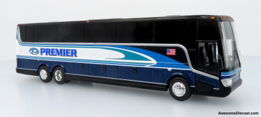Van Hool TX45 Motorcoach: Premier Transportation 1:87 (HO) Diecast Model Bus by Iconic Replicas