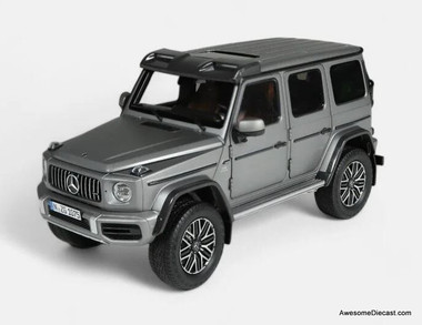 Mercedes-Benz G-Class Wagon 4x4, Platinum Metallic 1:18 Diecast Model Car by NZG