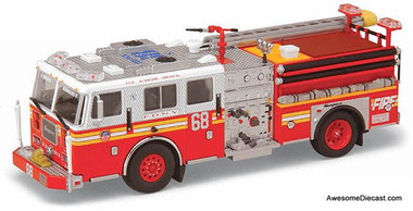 FDNY Engine 68 Yankees™ Seagrave - Red 1:64 Diecast Pumper by Code 3