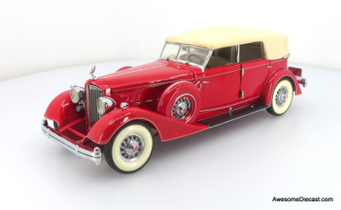 1934 Packard Convertible Sedan, Red 1:24 by Franklin Mint