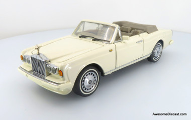 1992 Rolls-Royce Corniche IV, White 1:24 Diecast Model by Franklin Mint