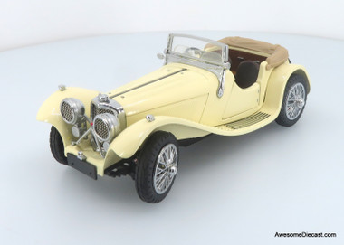 1938 Jaguar SS-100, Cream 1:24 Collector Model by Franklin Mint