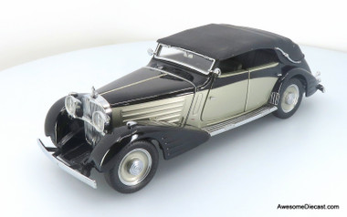 1939 Maybach Zeppelin, Black/Silver 1:24 Diecast Replica by Franklin Mint