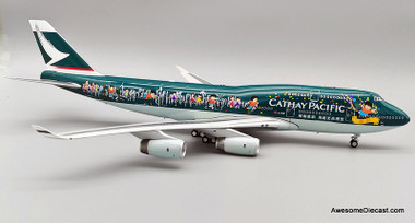 Boeing 747-400: Cathy Pacific Airways (Reg #B-HOX) "Spirit of Hong Kong" 1:200 Diecast Model Plane by WB Models