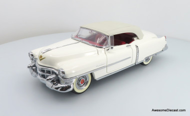 1953 Cadillac Eldorado, White Convertible 1:24 Model by Franklin Mint