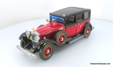 1935 Mercedes-Benz 770K Grosser, Imperial Red/Black 1:24 Head of State Vehicle by Franklin Mint