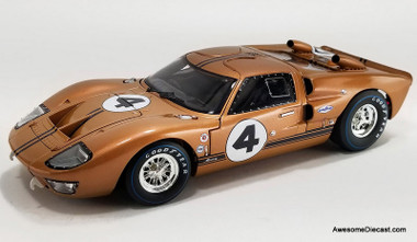 1967 Mercury GT-40 MK11 #4, Gold Daytona 24 Hour 1:18 Diecast Model Car by Shelby Collectibles