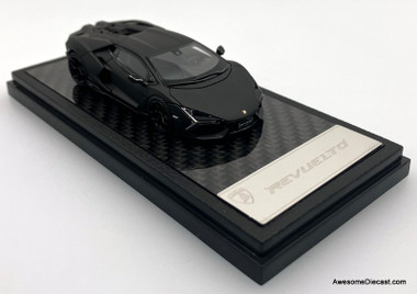 Lamborghini Revuelto, Matte Black 1:64 Diecast Model Car by LCD Models