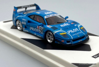 Ferrari F40 #34, Blue 1:64 Diecast Model Car by Supcar