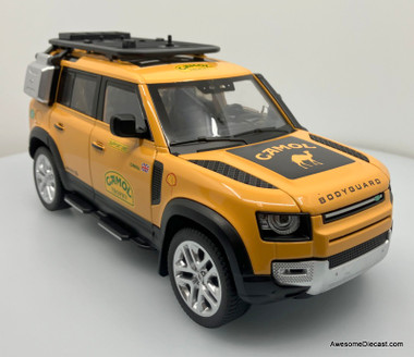 Land Rover Defender 110 Support Vehicle w/Lights & Accessories 1:18 Diecast Model Car by OK Model