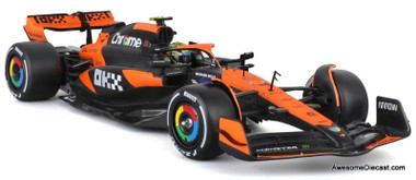 McLaren MCL38 Formula 1 Race Car #4 1:24 Diecast Model Car by Burago