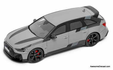 2024 Audi RS6 Avant GT, Nardo Gray 1:43 Resin Cast Model by Audi