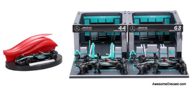 Formula 1 Racing Paddock: Mercedes AMG Petronas 1:43 Diecast Model Car by Burago