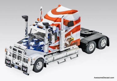 2015 Western Star 4900 Sleeper Tractor, American Eagle 1:43 Diecast Model Truck by Hachette