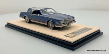 1985 Cadillac Eldorado Biarritz, Medium Blue Metallic 1:43 Resin Cast Model by Stamp Models