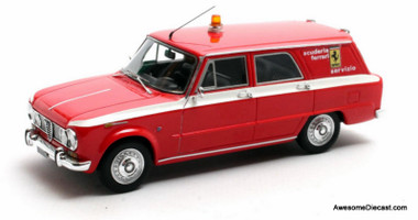 1962 Alfa Romeo Giulia 105 Promiscus by Colli Scuderia Ferrari, Red 1:43 Resin Cast Model by Matrix